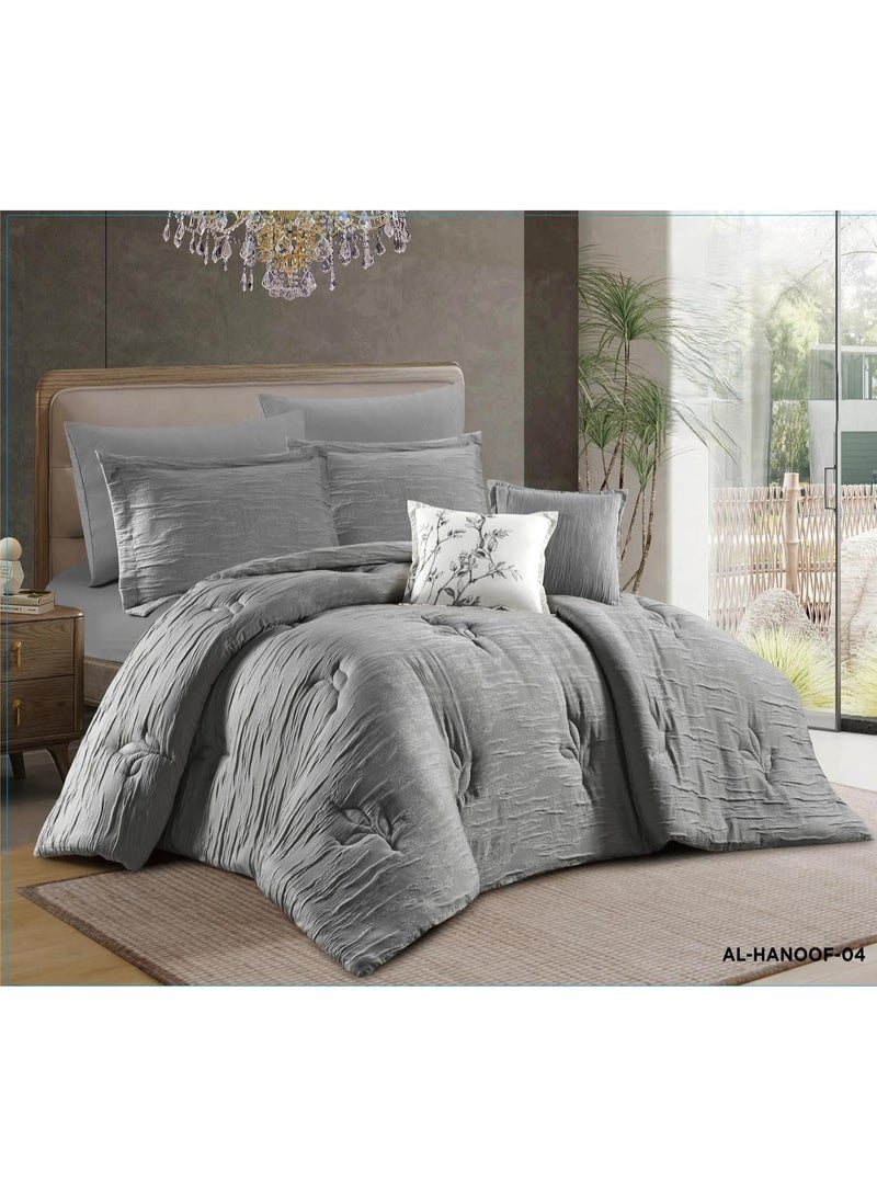 Al-Hanouf Summer Royal 5-Piece Bedspread Set (Single and Twin Sizes) - Comfort and Elegance for Your Room Decor - Size 170*230 cm